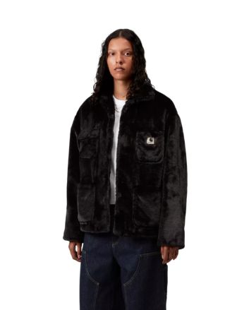 Mujer con Chaqueta de pelo Carhartt WIP W' Olney Michigan Coat negra 