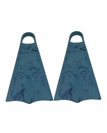 Aletas de bodyboard simétricas Orca Azules Blue Smoke