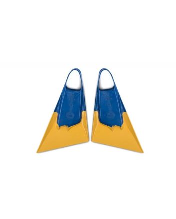 Aletas de Bodyboard Pride Vulcan V3 Pierre Louis Costes azules y amarillas 