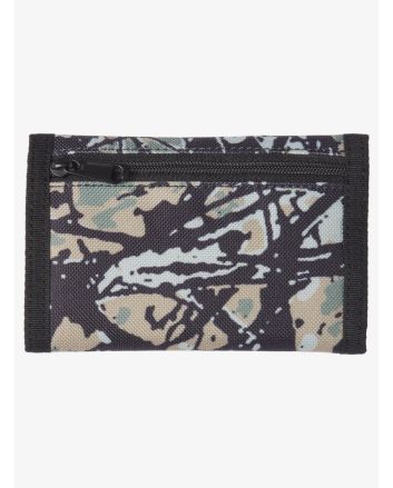 Cartera de triple hoja Quiksilver The Everydaily Woodland Abstract Sea Spray para hombre