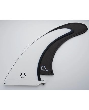 Quilla para tabla de longboard Bell Fins Single Fin 10 pulgadas Blanca