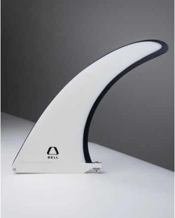 Quilla para tabla de longboard Bell Fins Single Fin 10 pulgadas Blanca