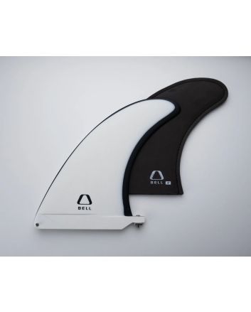 Quilla para longboard o mid-length Bell Fins Single Fin 8 pulgadas blanca