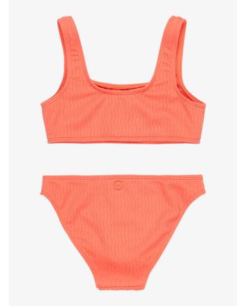 Conjunto de bikini bralette Roxy Girl Lagos RG naranja para niña 6-16 años