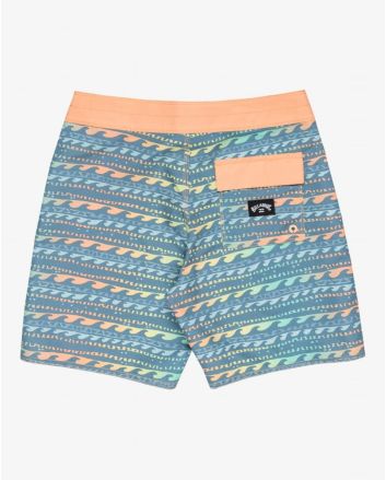 Boardshort Billabong Sundays OG 15'' color Peach para chico 8-16 años