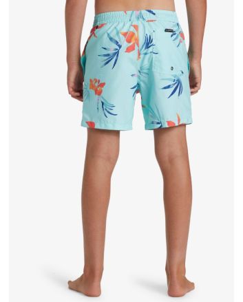 Niño con Bañador Quiksilver Youth Everyday Mix Volley 14'' Azul Celeste Tropical