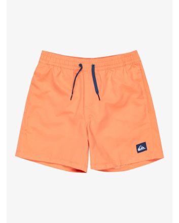 Bañador Quiksilver Everyday Solid Volley 14'' color naranja melón para niño 8-16 años