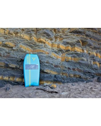 Tabla de bodyboard GT Boards Paulinho Costa Fish Tail Blue Curacao/Yellow 41'' o 42''