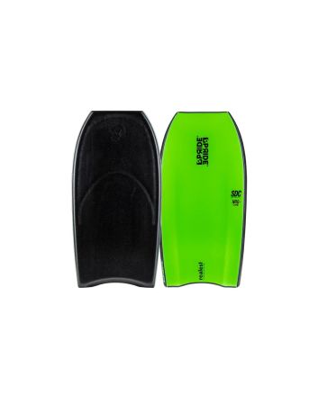 Tabla de Bodyboard Pride Realest NRG+ SDC 41'' Negro-Verde Flúor
