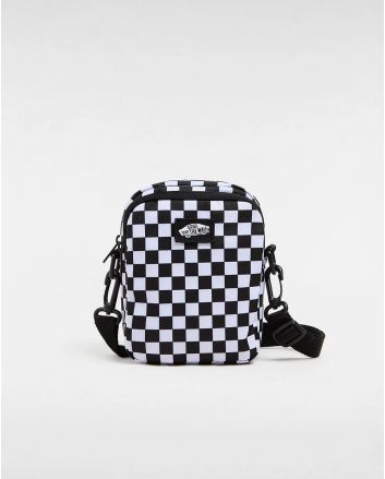 Bolso Bandolera Vans Go Getter Negro y Blanco Unisex