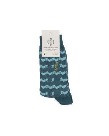 Pack calcetines Imessouane Sereas Ohiala en tonos azules diseño de Amine Asselman