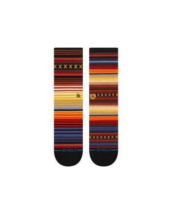 Calcetines Stance Curren ST Crew Indigo con diseño multicolor y caña media 
