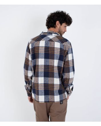 Hombre con camisa de franela Hurley Ranger Azul Marino a cuadros 
