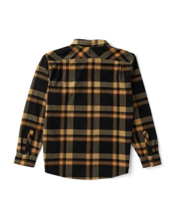 Camisa de franela con forro polar Vissla Eco-Zy LS color Negro a cuadros para hombre