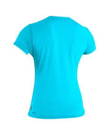 Camiseta de protección solar con manga corta O'Neill Womens Blueprint Sun Shirt turquesa para mujer