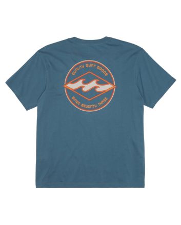 Camiseta Billabong Rotor Diamond Boy Índigo Vintage para niño 8 a 16 años