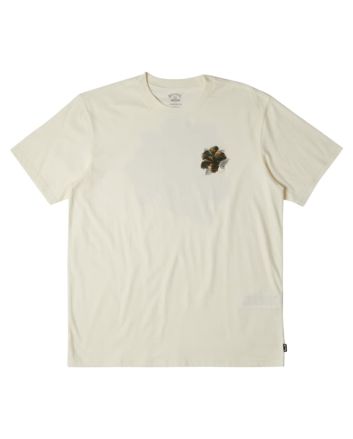 Camiseta de manga corta Billabong Pupukea Camo Blanca para hombre