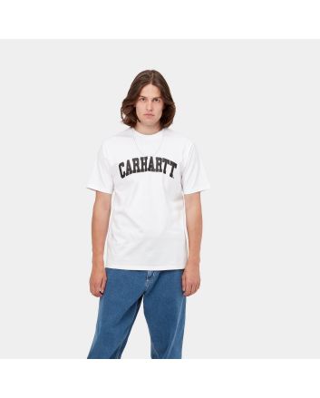 Hombre con Camiseta de manga corta Carhartt WIP University T-Shirt SS blanca 