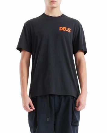 Hombre con Camiseta de manga corta Deus Canggu Surf Address Negra