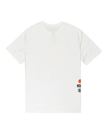 Camiseta de manga corta Element Yoda Star Wars Collection blanca para hombre