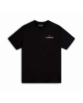 Camiseta de manga corta Florence Crew Negra para hombre