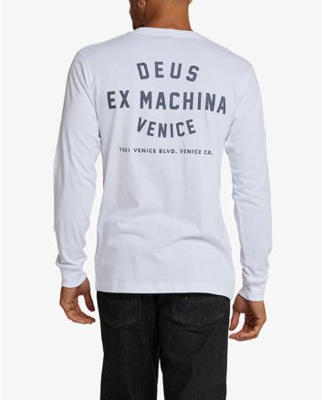 Hombre con Camiseta de manga larga Deus Ex Machina Venice Address blanca