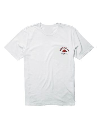 Camiseta de manga corta Mission Rose Hell logo blanco roto para mujer