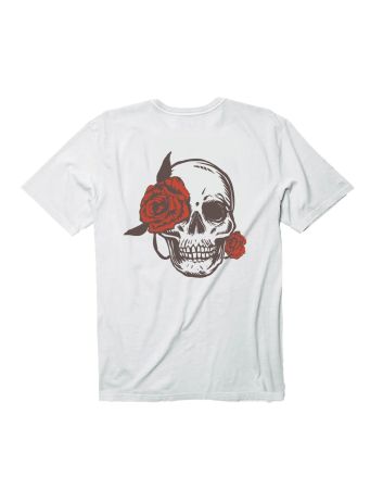 Camiseta de manga corta Mission Rose Hell logo blanco roto para mujer