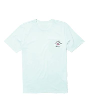 Camiseta de corte regular Mission Surfboards Rías Baixas ST. 2002 en color turquesa para chica 