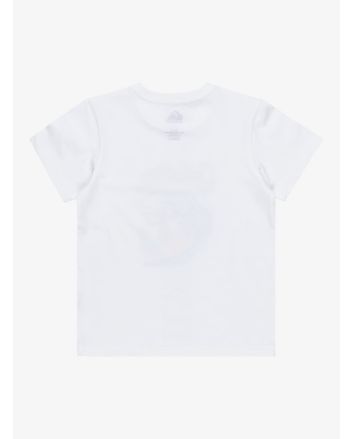 Camiseta de manga corta Quiksilver Kong Story Blanca para niños 2-7 años