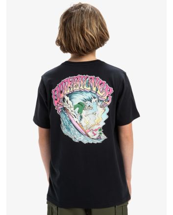 Niño con camiseta Ev Times Up Quiksilver negra