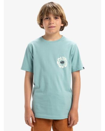 Niño con Camiseta de manga corta Quiksilver Evo Road End Aquifer