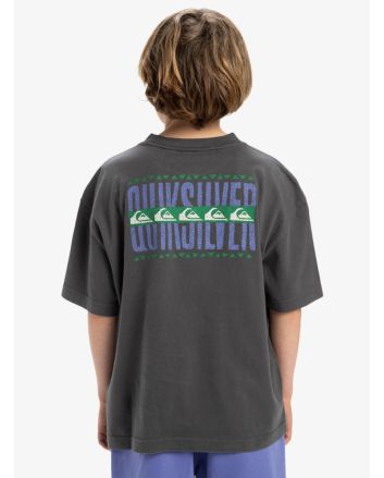 Niño con Camiseta de manga corta Quiksilver World Force Dark Shadow 