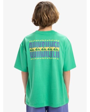 Niño con Camiseta de manga corta Quiksilver World Force Green Spruce