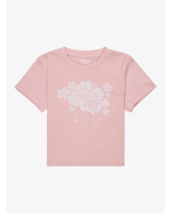 Camiseta de manga corta Roxy Girl Baby One More Time Rosa para chica 8-16 años