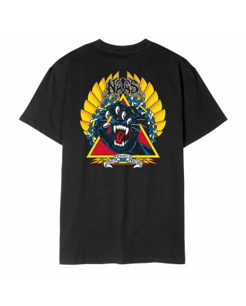 Camiseta orgánica de manga corta Santa Cruz Natas Screaming Panther Negra para hombre