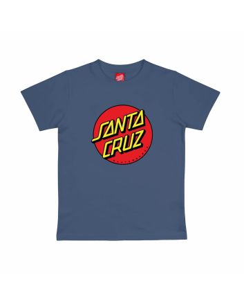 Camiseta de manga corta Santa Cruz Youth Classic Dot azul para niño/a 6-14 años