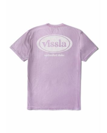 Camiseta de manga corta Vissla Unlimited Cosmic Wash Plum para hombre