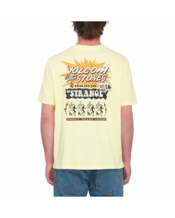 Hombre con camiseta orgánica de manga corta Volcom Strange Relics Amarilla