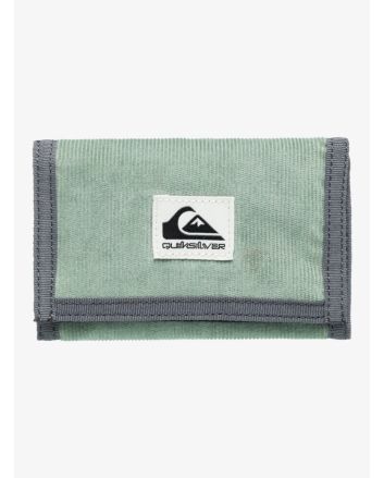Cartera de triple hoja Quiksilver The Everydaily color verde chino para hombre 