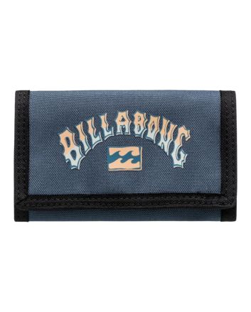 Cartera de triple hoja con cierre de velcro Billabong Tribong Lite Azul Glacial para hombre