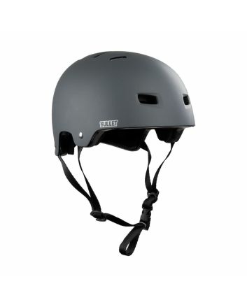 Casco Skate Bullet Santa Cruz Oval Dot Gris Carbón Mate para adulto