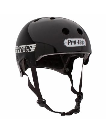 Casco de protección para Skate o BMX Pro-Tec Old School negro brillante para adulto 