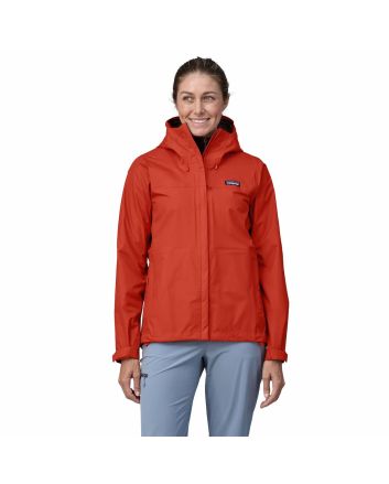 Mujer con Chubasquero plegable Patagonia W's Torrentshell 3L Rain Jacket Rojo