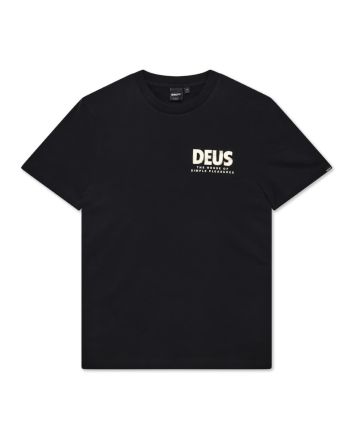Camiseta de manga corta Deus Chromium Negra para hombre