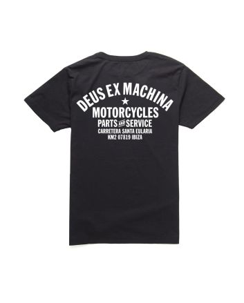 Camiseta de manga corta Deus Ex Machina Ibiza Address negra para hombre 