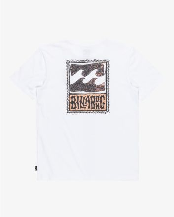 Camiseta de manga corta Billabong Youth Stamp Blanca para niño 8-16 años