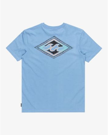Camiseta de manga corta Billabong Youth Crayon Wave azul para niño 8-16 años