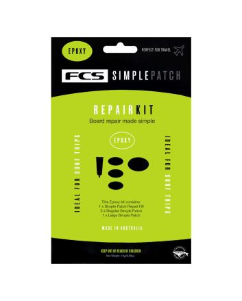 Kit de reparación para tablas de surf EPS FCS Simple Patch Repair Kit Epoxy