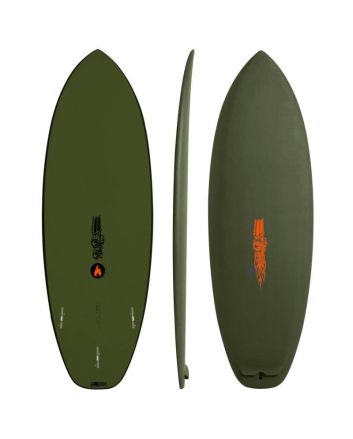Tabla de surf Softboard JS Idustries Flame Fish 5'4" 31,3 Litros Military